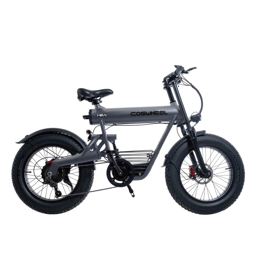 電動アシスト自転車 COSWHEEL MIRAI SPORTY 20インチ ファットタイヤ 通勤 通学 道路交通法の基準に適合