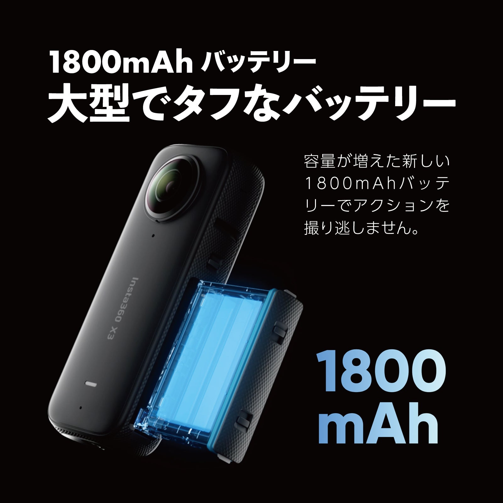 Insta360 X3 / 360° アクションカメラ 通常盤 – マイクロモビリティジャパン