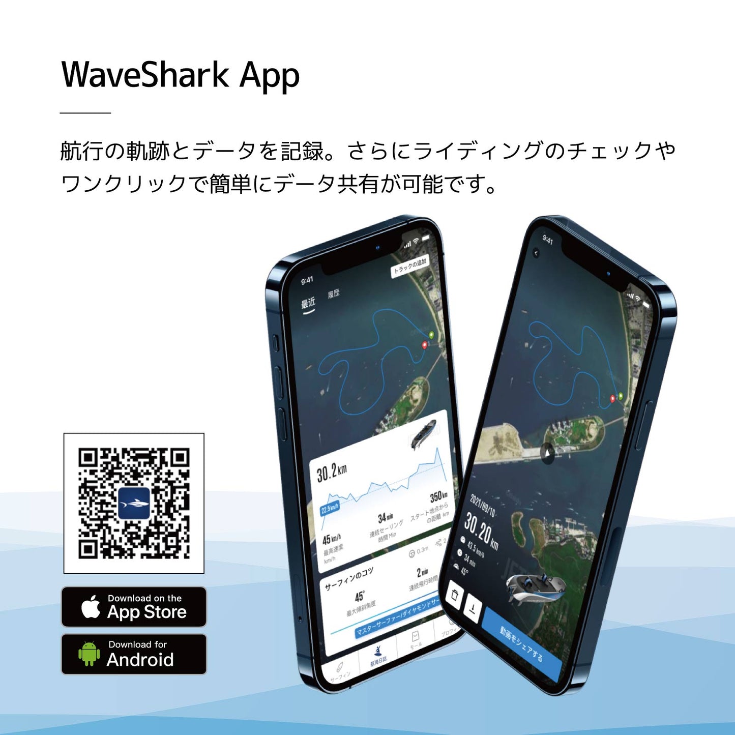 電動フォイルサーフィン WaveShark Foil 2 Explorer