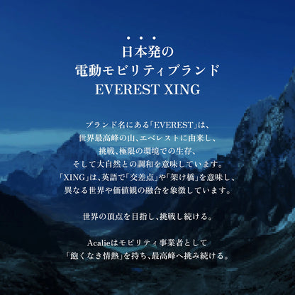 EVEREST XING CITY｜特定小型原動機付自転車 数量限定リアキャリア付き