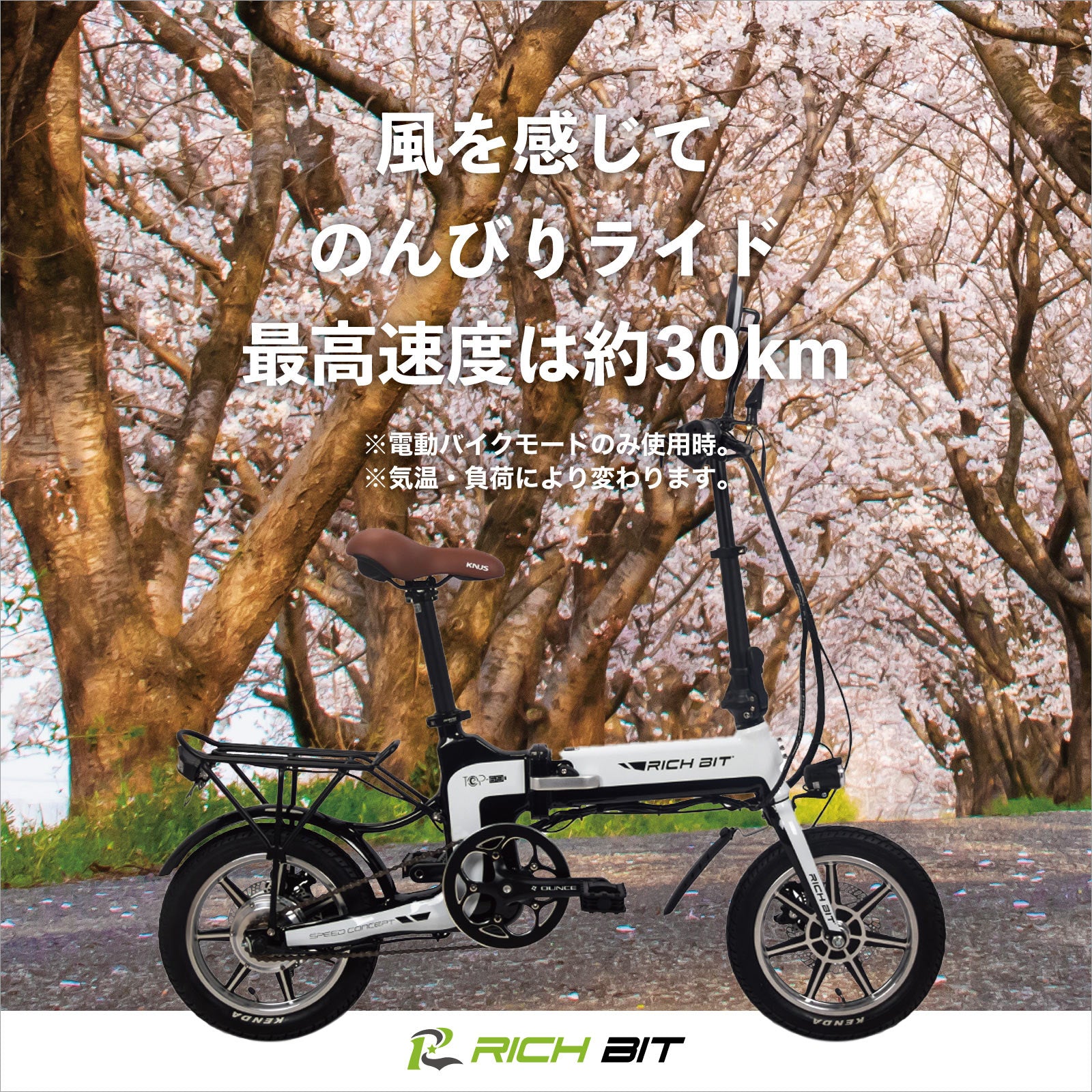 電動バイク ペダル付き RICH BIT TOP619 原付 免許で 公道可 電動バイク 電動自転車 自転車 の3WAY 折りたたみ できる –  マイクロモビリティジャパン