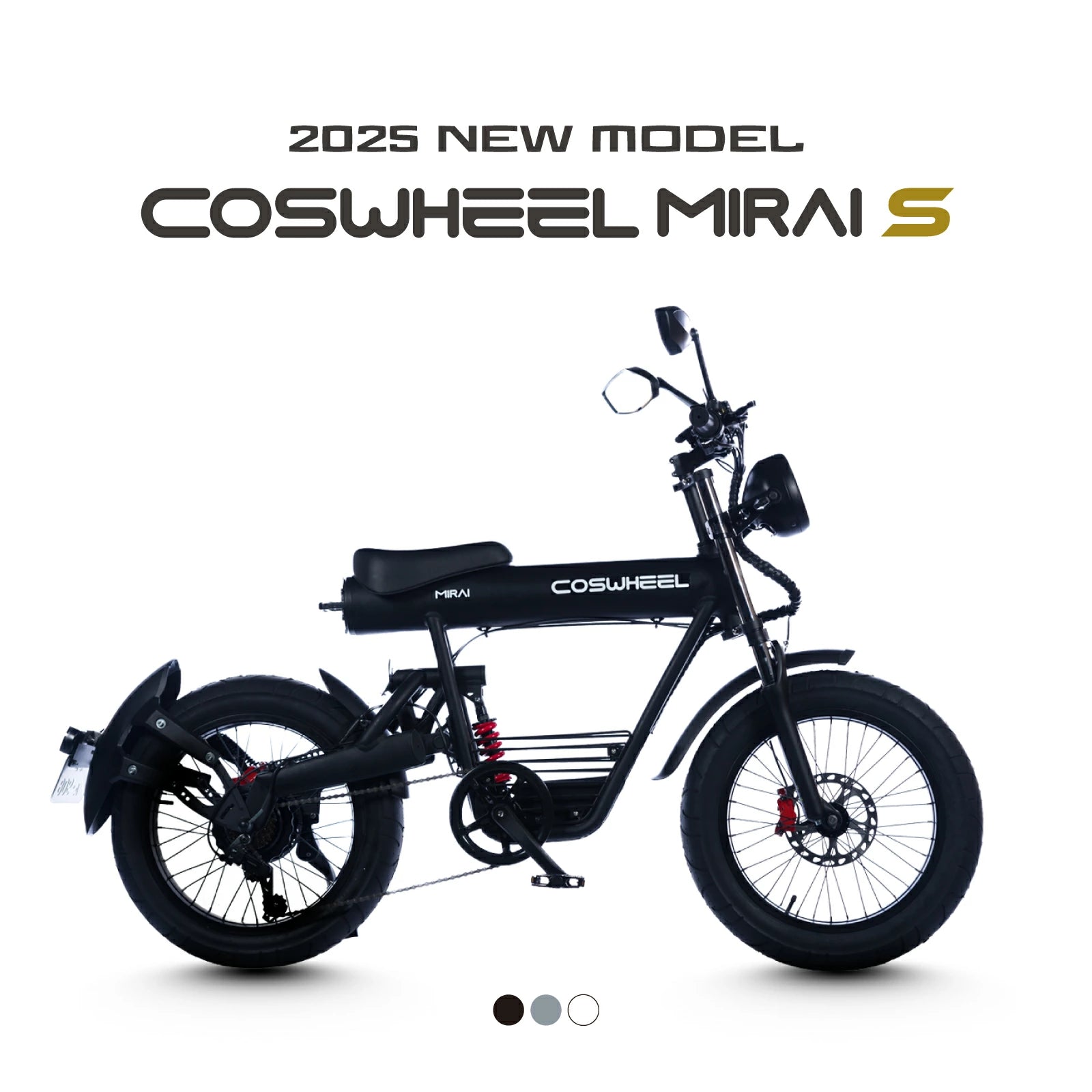 COSWHEEL MIRAI S 電動バイク ブラック 20インチ 先行予約受付】電動バイク NEW COSWHEEL MIRAI S – マイクロ