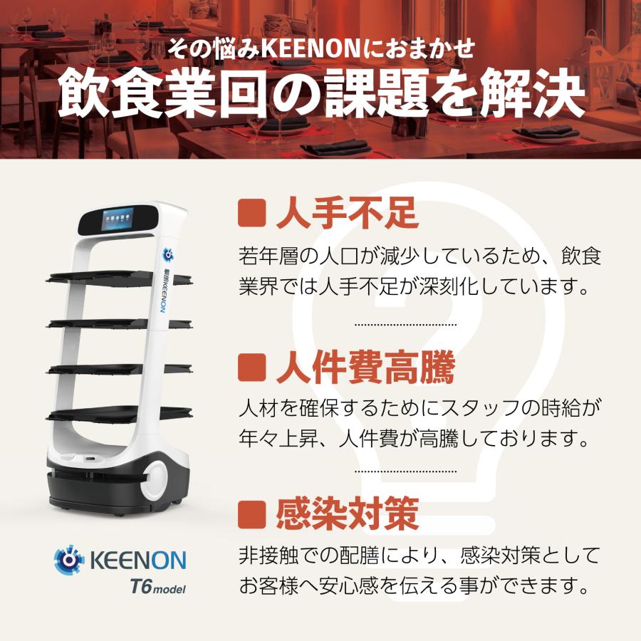 KEENON T6 配膳ロボット 運搬ロボット / マーカー版