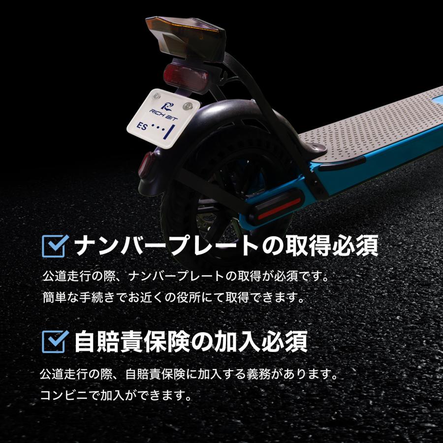 New RICHBIT ES1 Pro 特定小型原付モデル 電動キックボード 最新